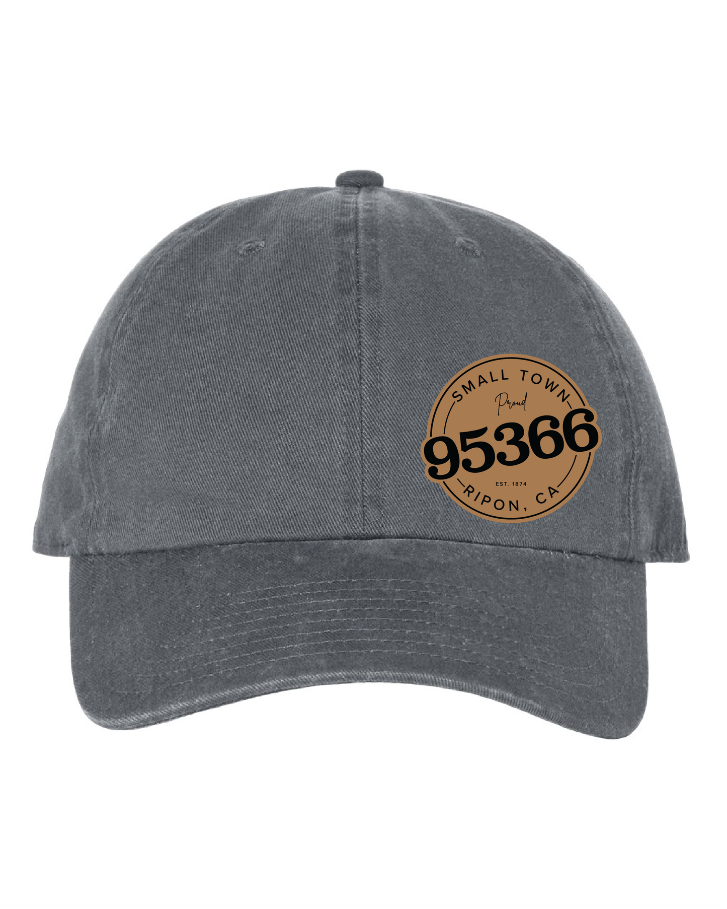 Ladies Leather Patch Hat