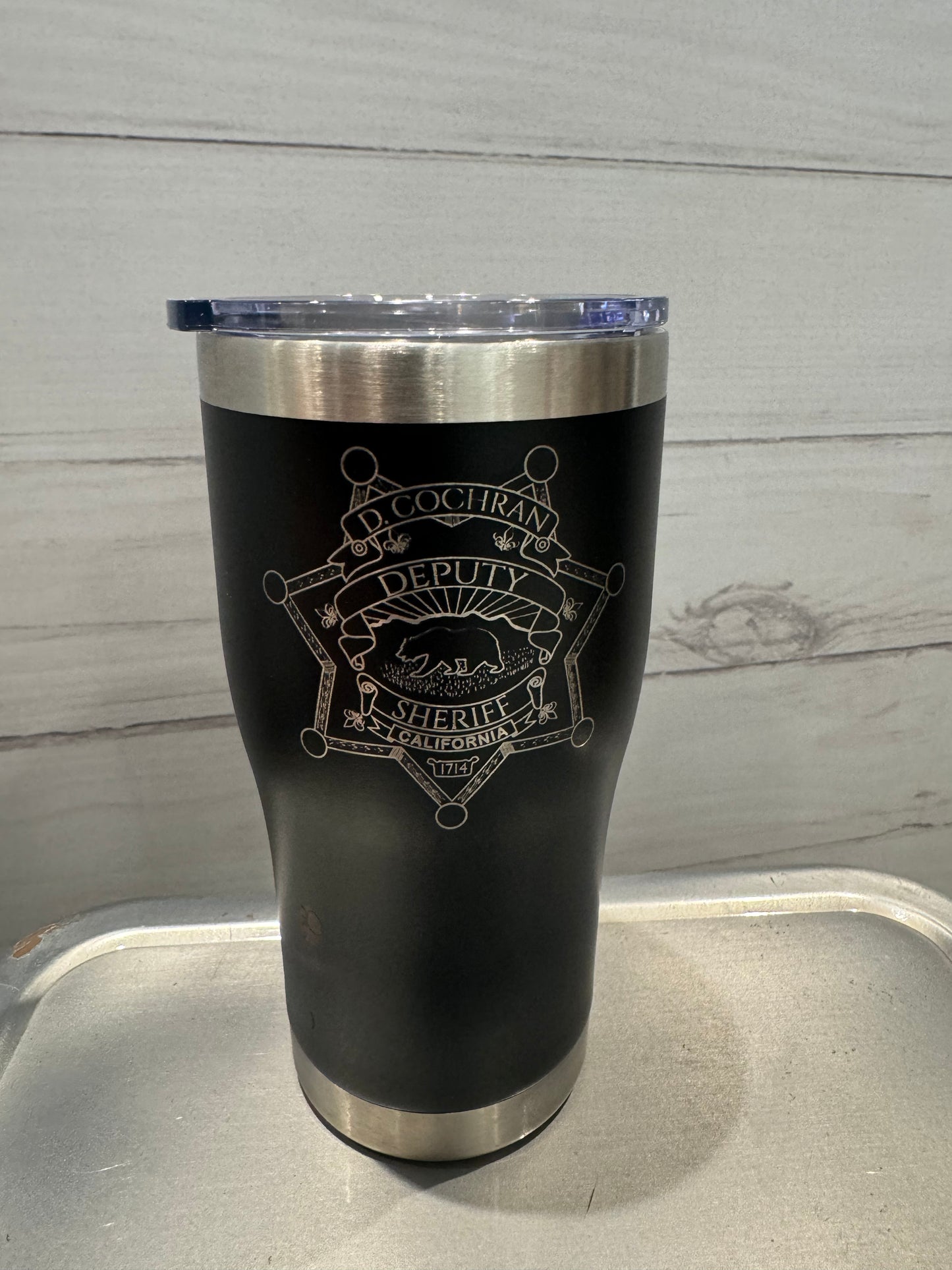 Custom Laser-Engraved Tumbler - 20 oz