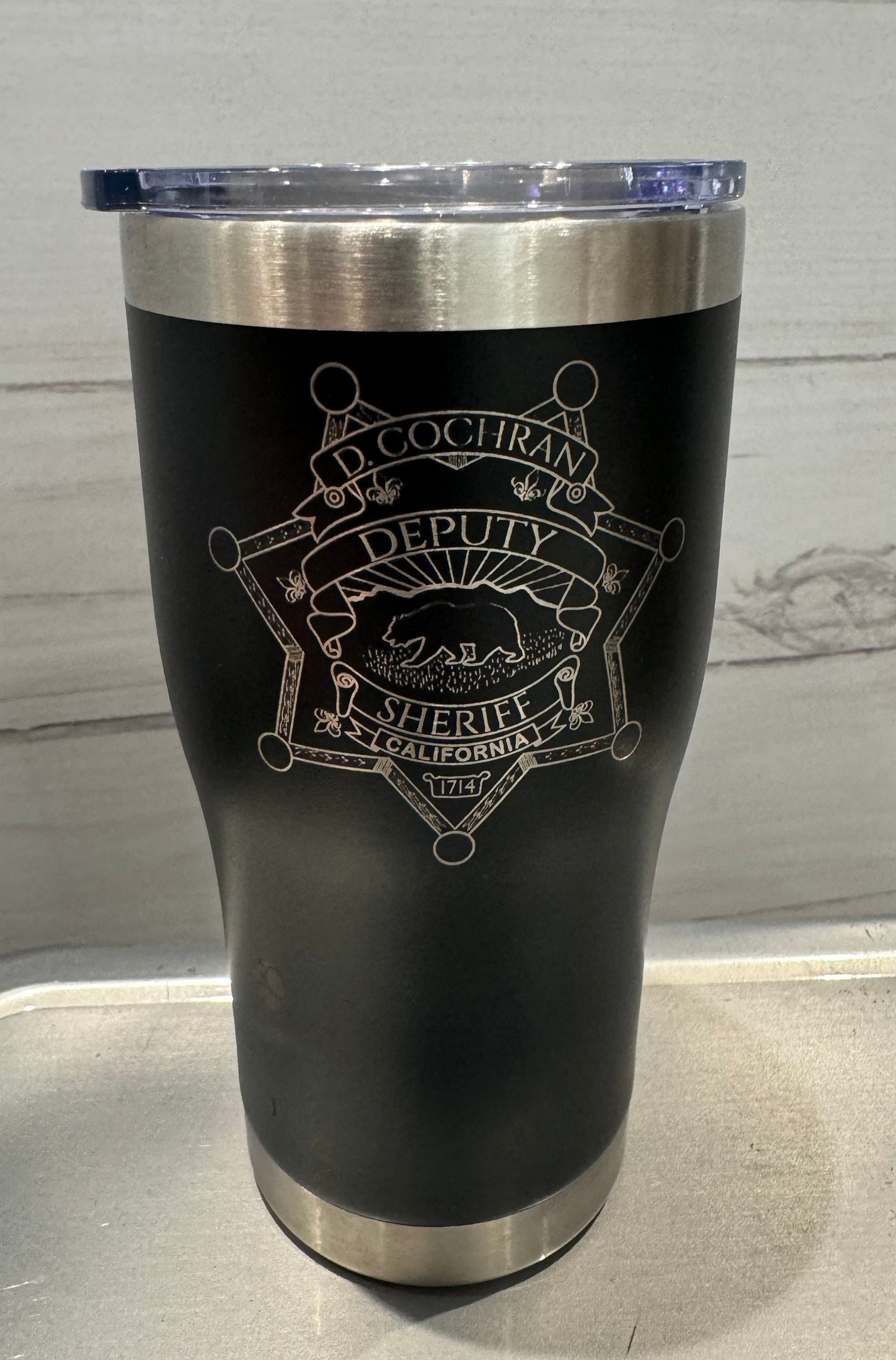 Custom Laser-Engraved Tumbler - 20 oz