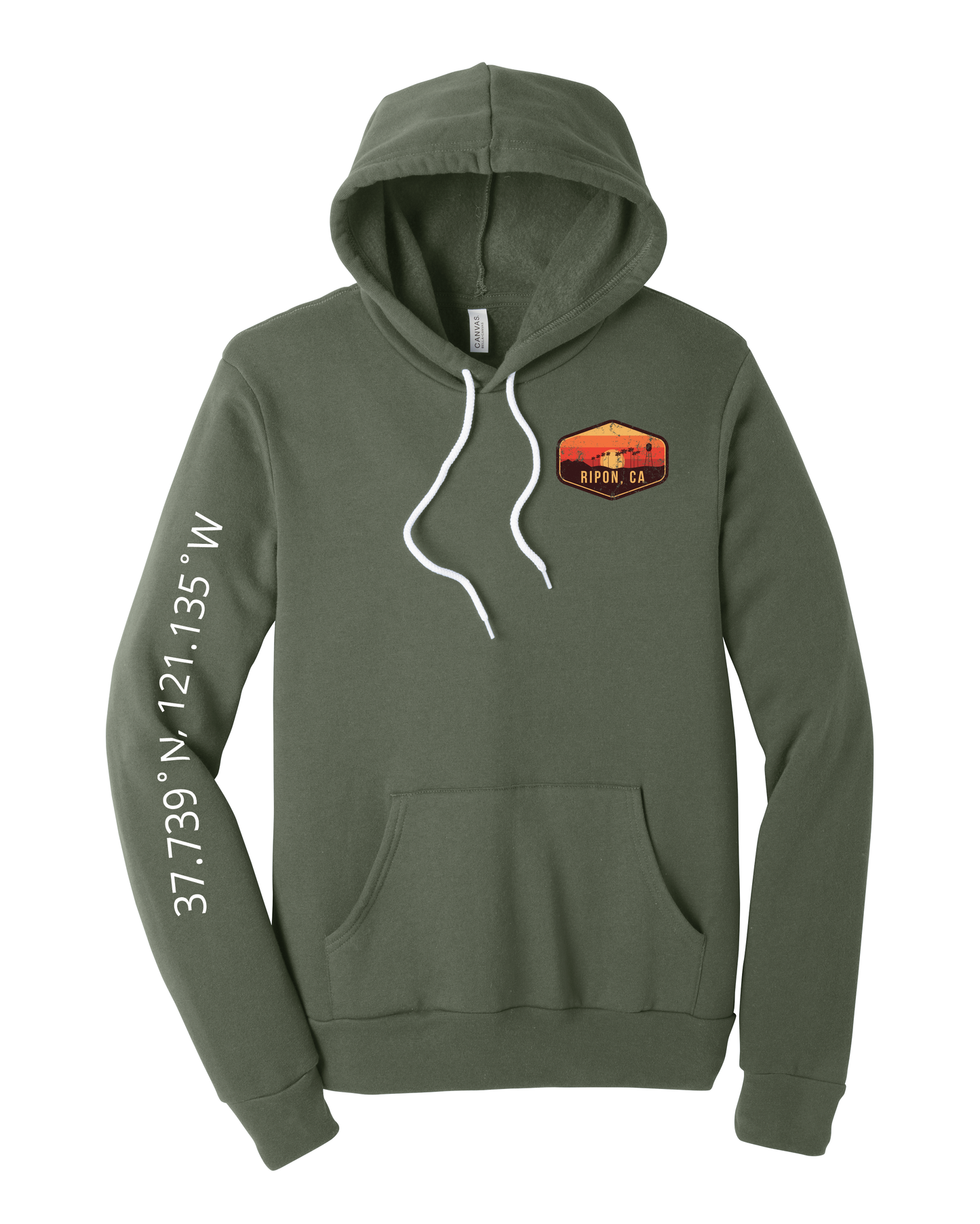 Sunset Badge Hoodie with Coordinates