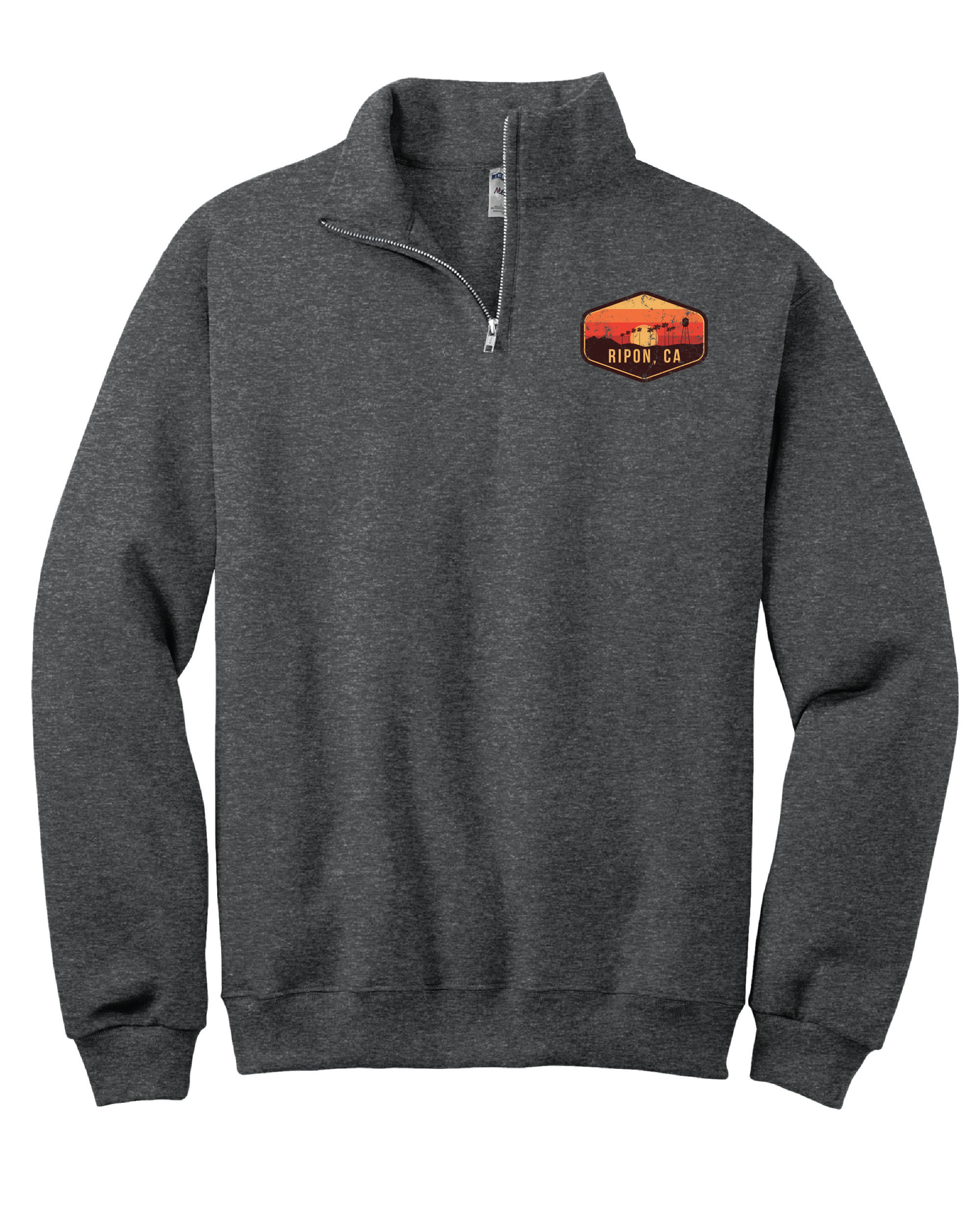 Sunset Badge Quarter Zip Sweatshirt