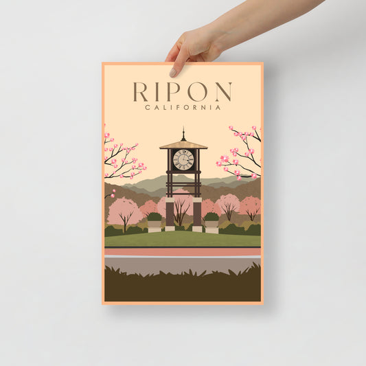 Ripon Clocktower Print (12x18)